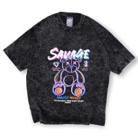 ราคา เสื้อยืด Gentil Regular Savage Bear Sandwash (43021433395)