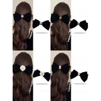 ราคา กิ๊บติดผมโบว์สีดำสไตล์ชาแนล สำหรับฤดูใบไม้ผลิ (57200796515)