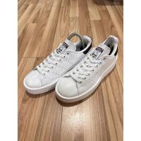 ราคา Adidas Stan Smith Bold สีขาวดำ ✨ ไซส์ 39 (24.5 CM) ของแท้ (16410883133)
