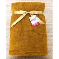 ราคา ผ้าห่ม เนื้อผ้าขนหนู ขนาด 60*80 นิ้ว สีพระราช (ราคาต่อผืน) (24310944659)