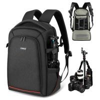 ราคา Camera Backpack Outdoor Portable Waterproof Photography Backpack Suitable for SONY, Canon, Nikon, Lens, Universal Joint, (25388912747)