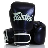 ราคา Fairtex Real Leather Boxing Gloves BGV12 Midnight Purple กล่องAura หมด No Aura Box (29513403603)