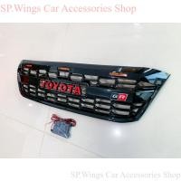 ราคา LA กระจังหน้า Toyota Vigo 2008 GR กระจังหน้าแต่งวีโก้ กระจังหน้ารถ [ ดำเงา ไฟส้ม ] (49405737814)