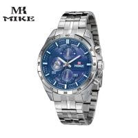 ราคา Mike MIKE กีฬาผู้ชายนาฬิกากันน้ำนาฬิกาควอตซ์ปลอมสามตาเข้มเข็ม Yungong ผู้ชายนาฬิกา (29385372353)
