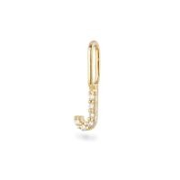 ราคา จี้ทองแท้ 9K/14K ตัวอักษร J ฝังเพชร - J Letter Pendant with Diamonds (46455333709)