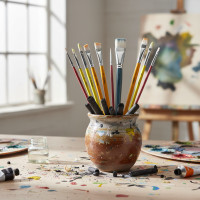 ราคา ชุดอุปกรณ์วาดภาพร่างกายและใบหน้า 10 แปรง - ขนไนลอนแข็งแรง | เหมาะสําหรับสีน้ํา สีอะคริลิค สีน้ํามัน | เหมาะสําหรับศิลปิน นักเรียน | ไอเดียของขวัญ (44500244333)