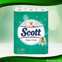 ราคา กระดาษชำระ หนา3ชั้น แพ็ค สก๊อตต์ คลีนแคร์ 24 ม้วน Toilet Paper 3 Layers Thick Scott Clean Care (22210075635)