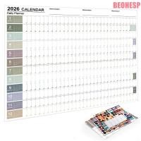 ราคา BEOHESP ปฏิทินประจําวันรายปี, To Do List Schedule Annual Planner ปฏิทินผนังขนาดใหญ่, Creative 2026 Agen Organizer 365 Days Planner Sheet Home Office (54103940652)