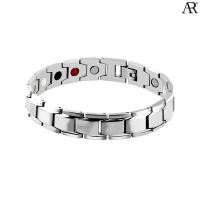 ราคา ANGELINO RUFOLO Healthy Magnetic Bracelet ดีไซน์ Inspire Chain สร้อยข้อมือแม่เหล็ก Stainless Steel 316L(สแตนเลส) สีเงิน (7646867334)