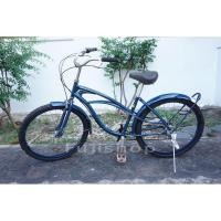 ราคา จักรยาน Cruiser ญี่ปุ่น - ล้อ 26x1.9 - เกียร์ 6 สปีด - Briller Grand - สีน้ำเงิน [จักรยานมือสอง] (27894062875)