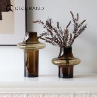 ราคา เดสก์ท็อปยุคกลางแสงหรูหราเครื่องประดับลูกตุ้มกาแฟการจัดดอกไม้ห้องนั่งเล่นแก้วสีตกแต่งรุ่นห้องแจกัน 3NTS (47204777691)