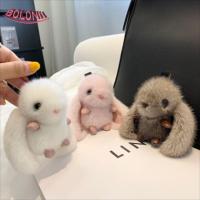 ราคา พวงกุญแจ จี้ตุ๊กตากระต่ายขนฟู ขนนิ่ม ของขวัญคริสต์มาส สําหรับห้อยกระเป๋า (23461949023)