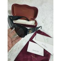 ราคา แว่นกันแดดGucciมือสองของแท้100%สีดำอุปกรณ์ครบกล่องการ์ดถุงผ้า (29473275197)