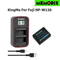 ราคา KingMa For Fuji NP-W126 (1140mAh) Rechargable Li-ion Battery / Type-C USB LCD Dual Charger for Fuji NP-W126 (23470669994)