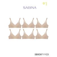 ราคา Sabina เสื้อชั้นใน (Set 6 ชิ้น) Wireless (ไม่มีโครง) รุ่น Perfect Bra รหัส SBXD97111C3 สีเนื้อเข้ม (23253254011)