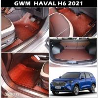 ราคา พรมปูพื้นรถยนต์5D GWM HAVAL H6 2021 พรม5D ลายFERMES สีกาแฟ เต็มคัน (9390363365)