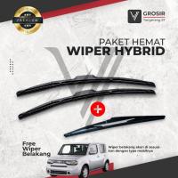 ราคา NISSAN CUBE Z12 2008-2019 Front Rear Hybrid Blade Wiper Package 3 ชิ้น (43055712230)