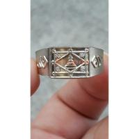 ราคา (ลดราคา แหวนมีตำหนิ) แหวนยันต์ตาราง โค๊ด อิติ ปี 63 รุ่นเมตตาศิษย์ เนื้ออัลปาก้า ขนาด 1.7 หลวงพ่อกวย (42550422793)