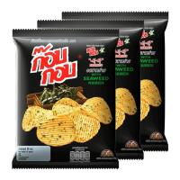 ราคา delivery ก๊อบกอบ มันฝรั่งทอดกรอบแผ่นหยัก รสสาหร่าย 50กรัม*3ห่อ (43522668913)