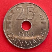 ราคา เหรียญเดนมาร์ก​​ Denmark 25 öre ปี 1984 เหรียญต่างประเทศ (22669958158)