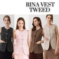 ราคา MAVE เสื้อ รุ่น Rina vest สี Mocha tweed,Black tweed,Clay tweed,Rose pink tweed (27532370292)