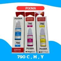 ราคา ** หมึกแท้ 100% ** PIXMA 790 พร้อมกล่อง สี C , M , Y ใช้สำหรับเครื่องปริ้นเตอร์ Canon ตระกูล G (29727282632)