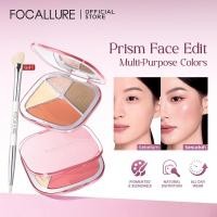 ราคา FOCALLURE Prism Multi-use Glow Blush Highlighter Contour Face Palette Pigmented Blendable 4 In1 (41476142718)