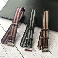 ราคา Omega Nylon Strap Original Strap with Omega 007 Mens Hippocampus 300 Speedmaster Canvas 20 Watch Chain (48904584156)