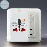 ราคา Xo94ol 1 ชิ้น All In One International Plug อะแดปเตอร์แบบพกพา AU US UK EU Converter 2 พอร์ต USB Type C World Travel AC Power Charger อะแดปเตอร์ TH (40272769174)