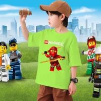 ราคา เสื้อเด็ก Ninjago LEGO เสื้อเด็กชายลายการ์ตูนน่ารัก เสื้อยืดเด็ก พิมพ์ลายเลโก้นินจาโก (27326266817)