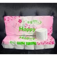 ราคา กระดาษทิชชู่ไร้แกน Happy กระดาษชำระ แพ็คละ 10 ม้วน พร้อมส่ง ไร้แกน Happy (41356278773)