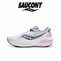 ราคา Saucony Triumph 21 White purple รองเท้าผ้าใบ(ของแท้ 100 %) (26727144046)
