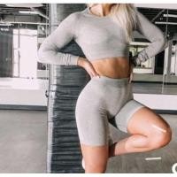 ราคา แท้พร้อมส่ง Gym Shark work out bike short high waisted leggings Flex Cycling khaki/black size M/L (4289196976)