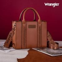 ราคา Leisure Fashion Wrangler Medium Tote Bag for Women Designer Satchel Handbags Top-handle Purses with Strap (28956623394)