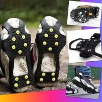 ราคา สายรัด รองเท้า กันลื่น สายรัดกันลื่น พื้นรองเท้า เสริมรองเท้า ช่วยเดิน หิมะ น้ำแข็ง หมุดเหล็ก เดินป่า เบาสบาย (53351898245)