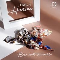 ราคา Emga Herme Bow Knot Scrunchie Hair Tie Ribbon Hijab Hijab หางม้าเกาหลี (26702333048)