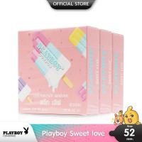 ราคา Playboy Sweet Love ถุงยางอนามัย 3 กลิ่น Strawberry, Mixed fruit, Cola ขนาด 52 มม. บรรจุ 3 กล่อง (9 ชิ้น) (2917945831)