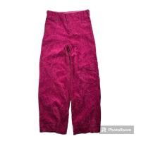 ราคา กางเกงลูกฟูกขายาวสีชมพูบานเย็นมือสอง (22251371965)