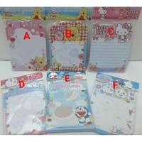ราคา กระดาษโน๊ต ลาย เฮลโหล คิตตี้ . หมีพูห์ และ โดเรม่อน (58501020)