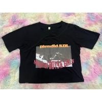 ราคา เสื้อครอปเปิดอกสีดำมือสอง (18482695672)