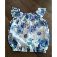 ราคา เสื้อครอปเอวจั้ม แต่งระบายผ้าซีฟองน่ารักๆมือสอง (9933261206)