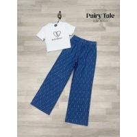 ราคา set เสื้อยืด+กางเกงยีน Ysl (40718518213)