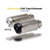 ราคา Universal 51mm Motorcycle Exhaust Pipe Escape Moto Slip-on Muffler for Kawasaki ER6N Z800 Z900 ZX10 (48105695398)