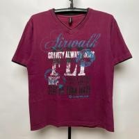 ราคา เสื้อยืด สีแดงเลือดหมู คอวี แบรนด์ Airwalk งานป้าย งานเก่า คอ2ชั้น ลิขสิทธิ์แท้ Size L อก19.5(39) ยาว25 สภาพดี (41115845869)
