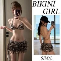 ราคา เซ็กซี่ bikini ชุดว่ายน้ำ ลายเสือดาวสไตล์เรโทร ดีไซน์แบบผูกเชือก ชุด 3 ชิ้น ชุดไปทะเล ส่งไวจากไทย (46856502530)