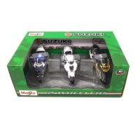 ราคา Maisto Suzuki 2 Wheelers 3-Pack Model Car (40215112029)