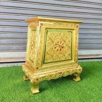 ราคา ตู้รับบริจาค ตู้บริจาคเงิน ขนาด กว้าง 41 x ลึก 26 x สูง 46 ซม.ปิดทอง ออกแบบสวยงาม งานปราณีต แข็งแรงทนทาน (14808593294)