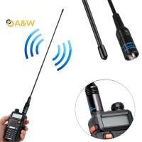 ราคา A&W NA-771 SMA-F Dual Band High Gain เสาอากาศวิทยุสําหรับ BaoFeng UV-5R Kenwood (44556363305)