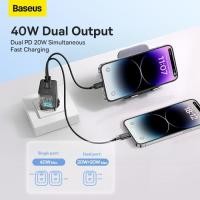ราคา Baseus Charger GaN5 Pro Fast Charging Power Delivery C+C 40W EU (44453786667)