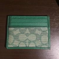 ราคา Coach Card Holder in Green (24673441789)